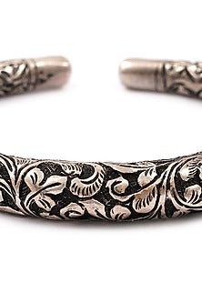 Silver Handcrafted Adjustable Bracelet In Sterling Silver