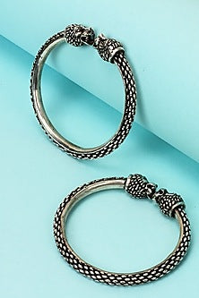 Silver Handcrafted Bacelet In Sterling Silver