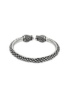 Silver Handcrafted Bacelet In Sterling Silver