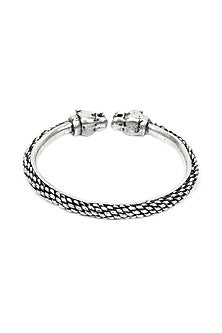 Silver Handcrafted Bacelet In Sterling Silver