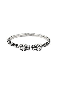 Silver Handcrafted Bacelet In Sterling Silver