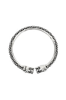 Silver Handcrafted Bacelet In Sterling Silver