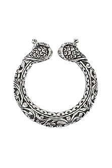 Silver Handcrafted Bacelets In Sterling Silver (Set of 2)