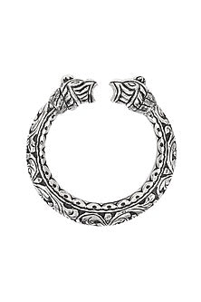 Silver Handcrafted Bacelets In Sterling Silver (Set of 2)