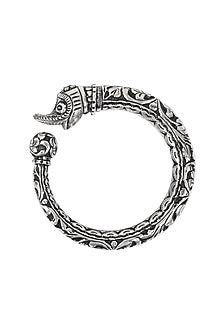 Silver Handcrafted Bacelets In Sterling Silver (Set of 2)