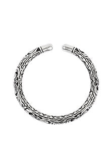 Silver Handcrafted Bacelet In Sterling Silver