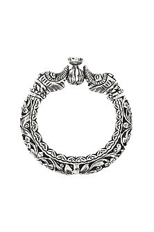 Silver Handcrafted Bacelets In Sterling Silver (Set of 2)