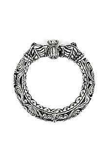 Silver Handcrafted Bacelets In Sterling Silver (Set of 2)