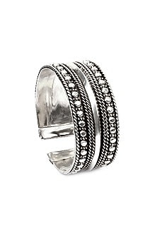 Silver Handcrafted Bacelet In Sterling Silver