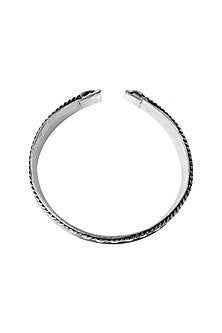 Silver Handcrafted Bacelet In Sterling Silver