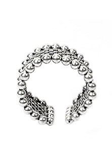 Silver Handcrafted Bacelet In Sterling Silver