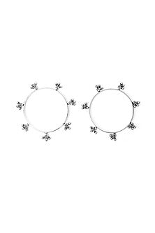 Silver Handcrafted Bacelets In Sterling Silver (Set of 2)