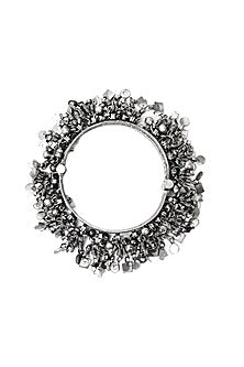 Silver Handcrafted Bacelet In Sterling Silver