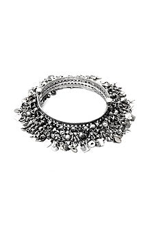 Silver Handcrafted Bacelet In Sterling Silver