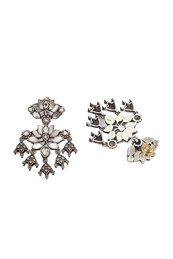 Silver Handcrafted Earrings In Sterling Silver