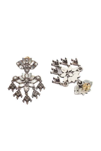 Silver Handcrafted Earrings In Sterling Silver
