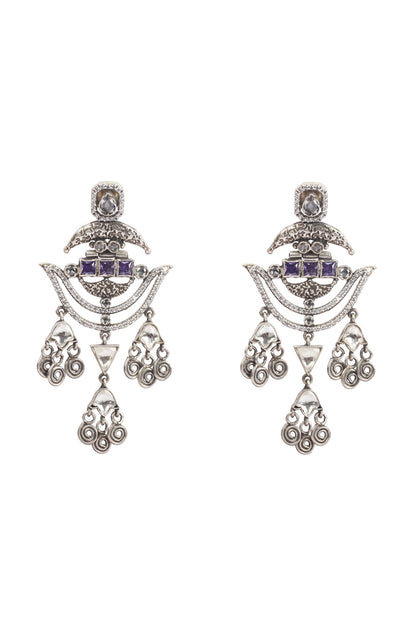 Silver Earrings In Sterling Silver