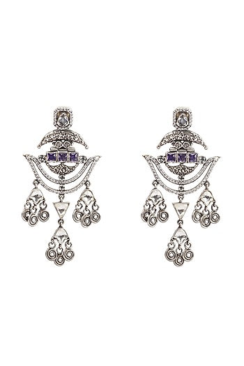 Silver Earrings In Sterling Silver