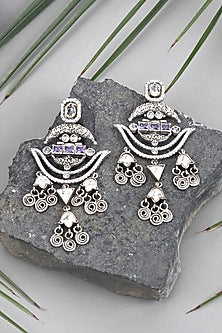 Silver Earrings In Sterling Silver