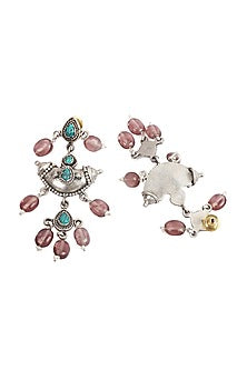 Silver Beaded Earrings In Sterling Silver