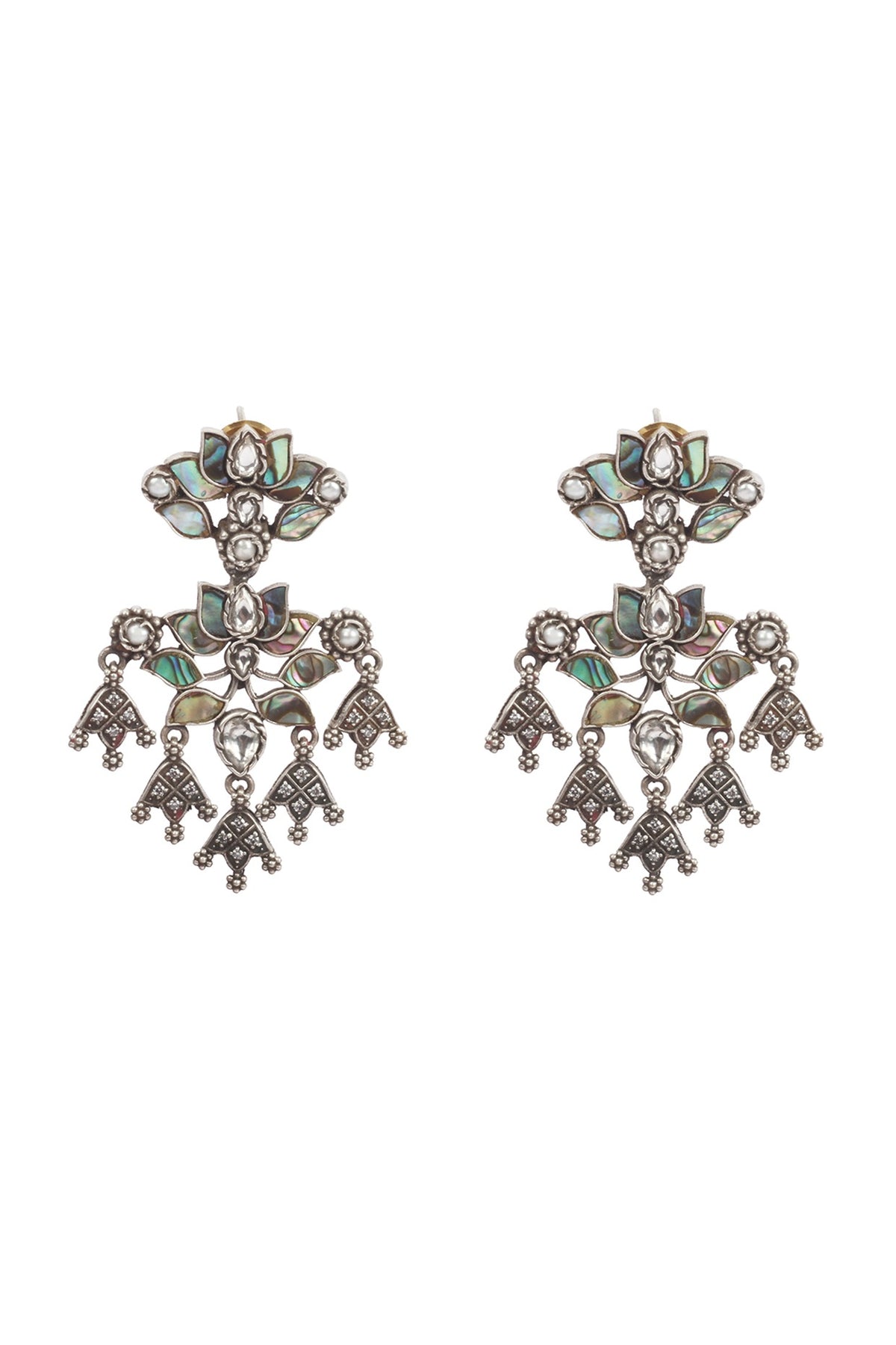 Silver Dangler Earrings In Sterling Silver