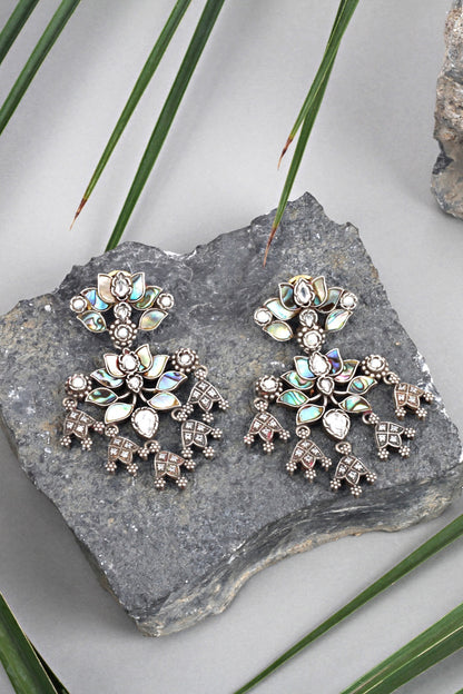 Silver Dangler Earrings In Sterling Silver