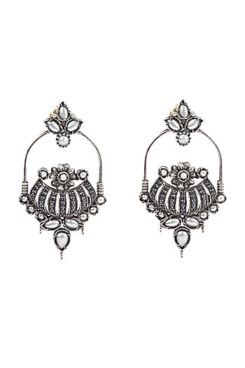 Silver Earrings In Sterling Silver