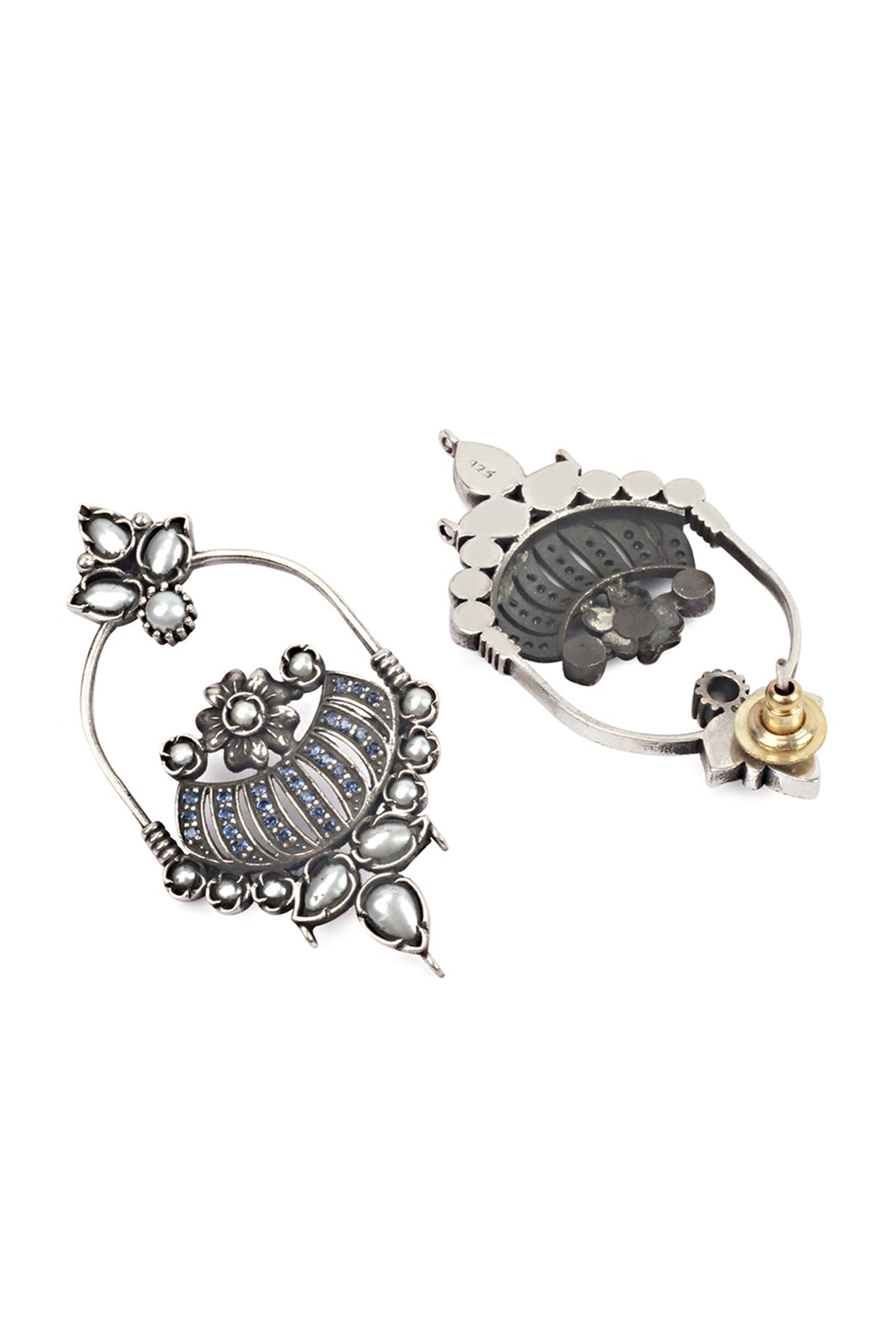 Silver Earrings In Sterling Silver