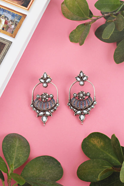 Silver Earrings In Sterling Silver