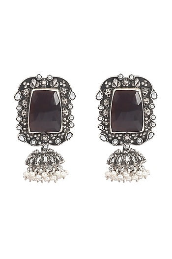 Silver Handcrafted Earrings In Sterling Silver