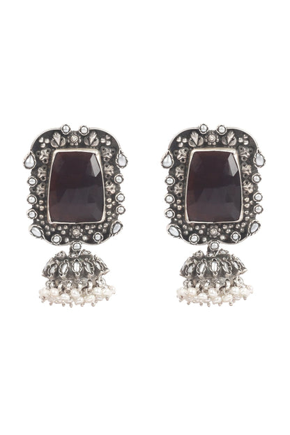 Silver Handcrafted Earrings In Sterling Silver
