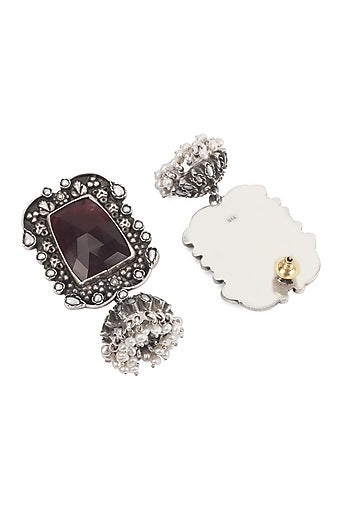 Silver Handcrafted Earrings In Sterling Silver