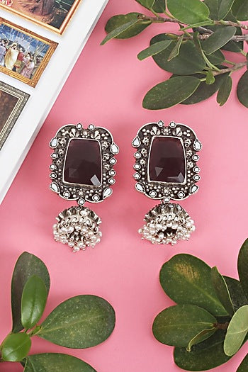 Silver Handcrafted Earrings In Sterling Silver