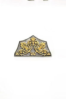 Gold Plated Silver Adjustable Ring In Sterling Silver