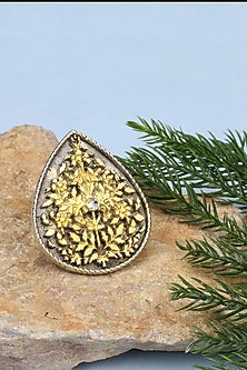 Gold Plated Silver Handcrafted Pendant Chain Necklace In Sterling Silver