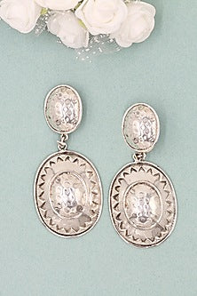 Gold Plated Handcrafted Earrings In Sterling Silver