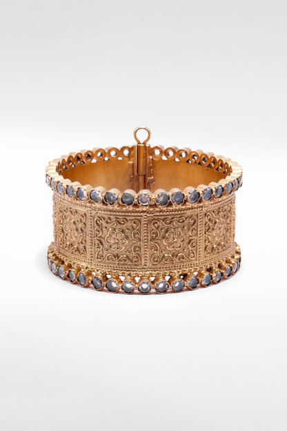 Gold Plated Bangle in Silver
