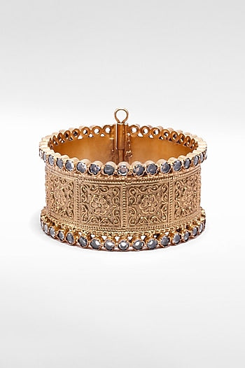 Gold Plated Bangle in Silver