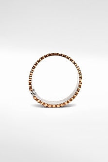 Gold Plated Bangle in Silver