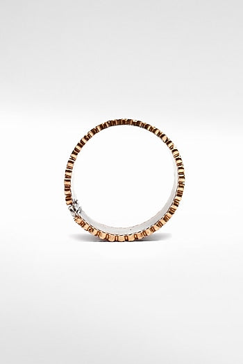 Gold Plated Bangle in Silver