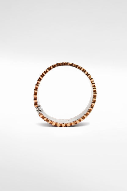 Gold Plated Bangle in Silver