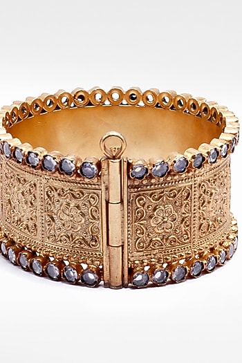 Gold Plated Bangle in Silver