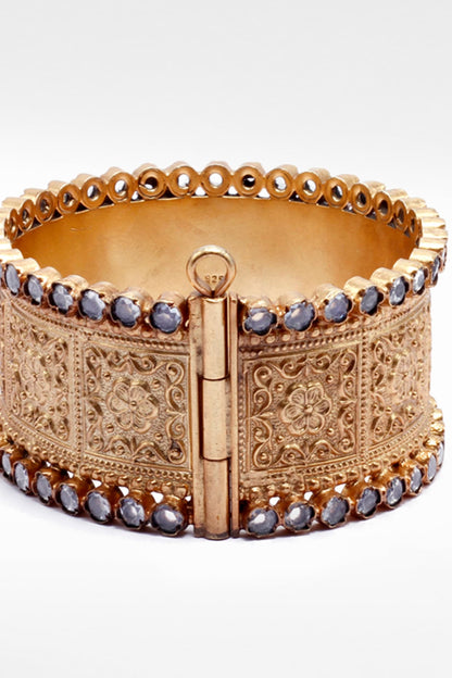 Gold Plated Bangle in Silver