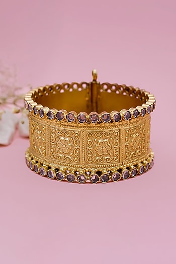 Gold Plated Bangle in Silver