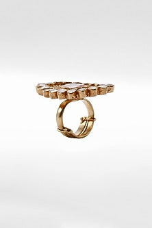 Gold Plated Moissanite Ring