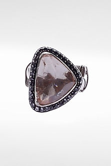 Silver Moissanite Ring