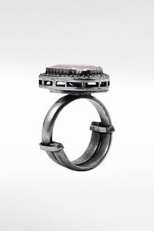 Silver Moissanite Ring