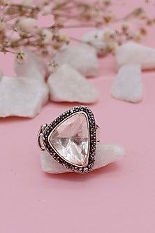 Silver Moissanite Ring