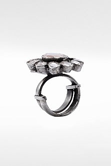 Silver Moissanite Ring