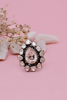 Silver Moissanite Ring